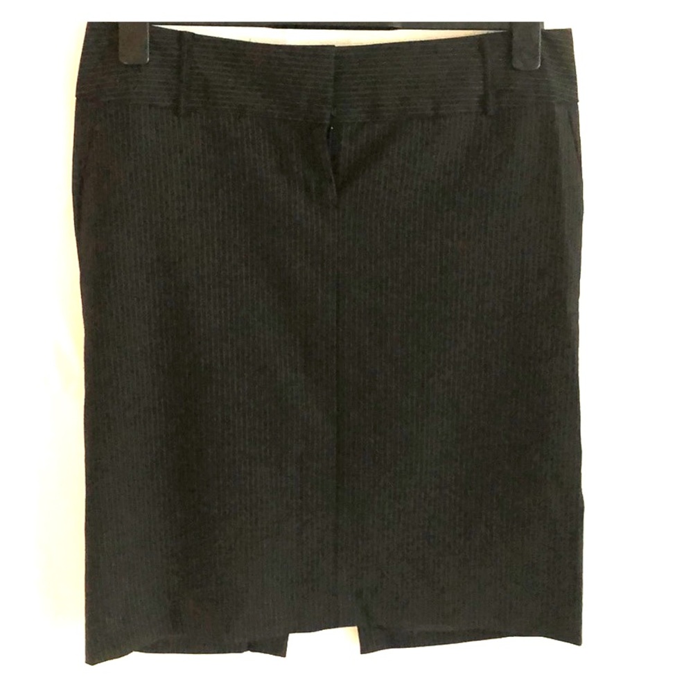 Express Black Pinstripe Pencil Skirt